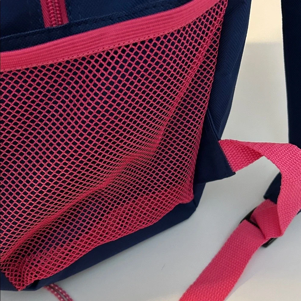 Navy and Pink Women's Backpack
